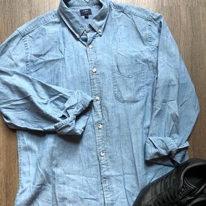 J Crew Denim Chambray Workshirt